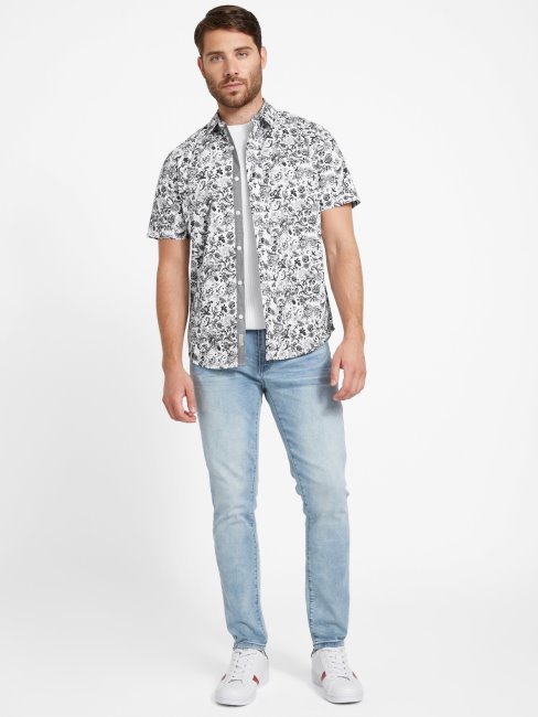 Chemise Imprimée Guess Whitney Blanc Pur