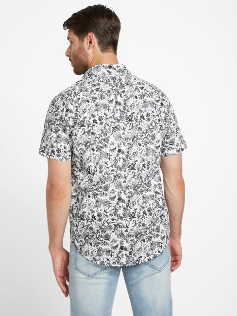 Chemise Imprimée Guess Whitney Blanc Pur