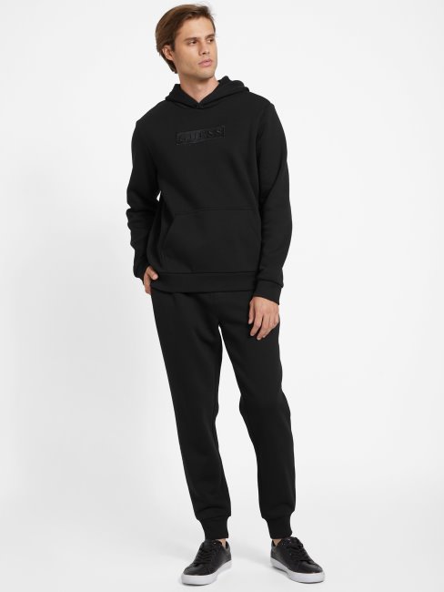 Guess - Pantalon De Jogging à Logo Harvey éco Noir Jais