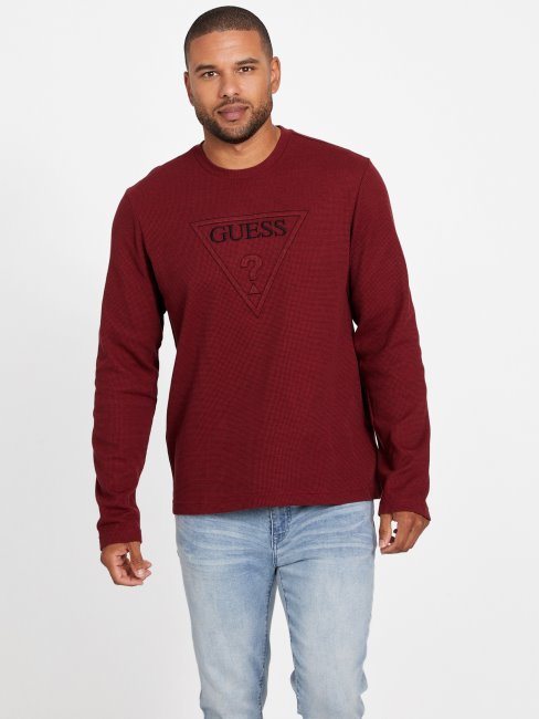 Tomas Crewneck Rouge Noir Guess