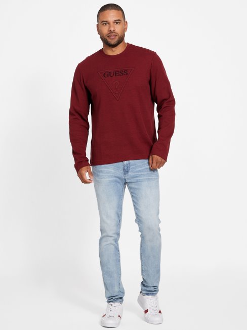 Tomas Crewneck Rouge Noir Guess