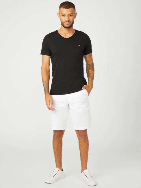 Short Sans Pinces Stretch Abel Blanc Pur Guess