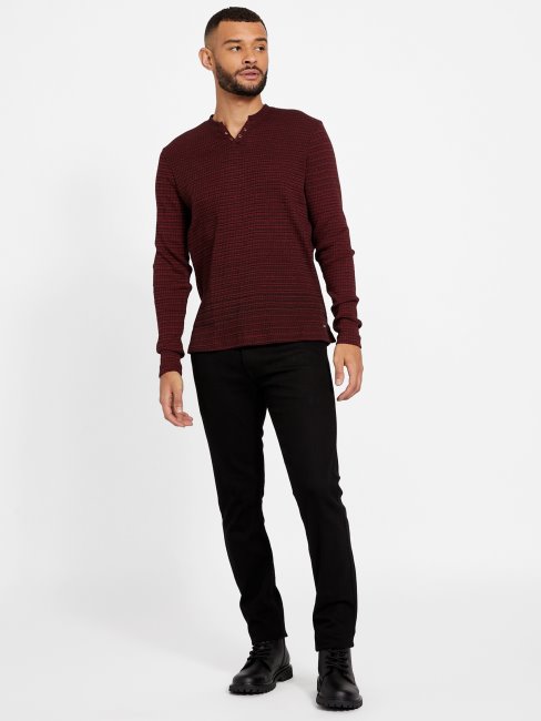 Nuisette Benny Fendue Guess Rouge Noir