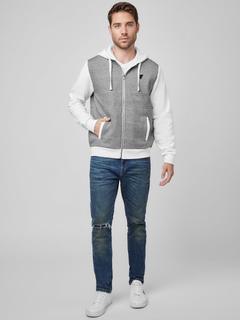 Sweat à Capuche Blanc Pure And Polar Guess Lanter