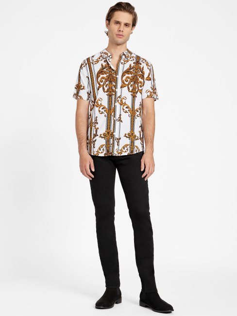 Chemise Guess Blanc Pur Luis Baroque