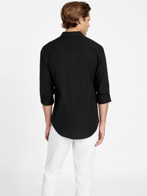 Tee Shirt Marco Guess Noir De Jais