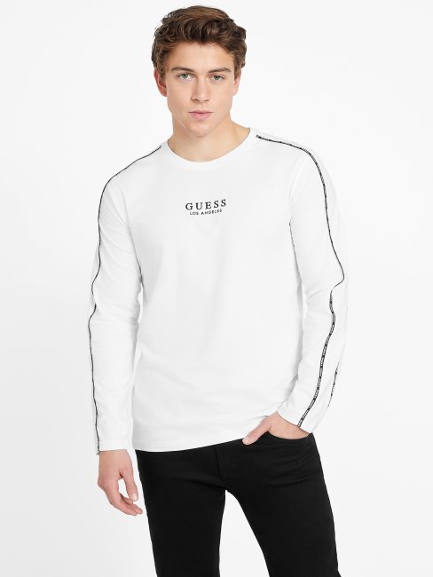 T-shirt à Col Rond Guess Eco Mat Blanc Pur