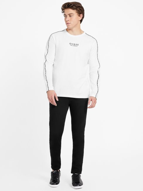 T-shirt à Col Rond Guess Eco Mat Blanc Pur