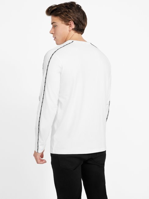 T-shirt à Col Rond Guess Eco Mat Blanc Pur