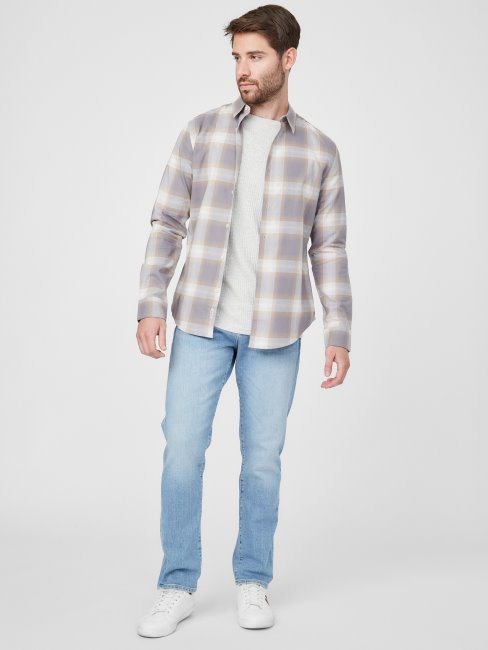 Guess Gaja Chemise à Carreaux à Carreaux Vanille Blush