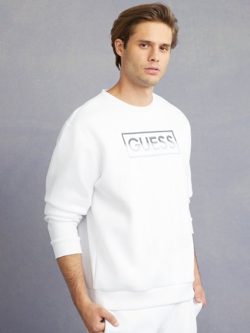 Sweat Hartley Crewneck Blanc Pur Guess