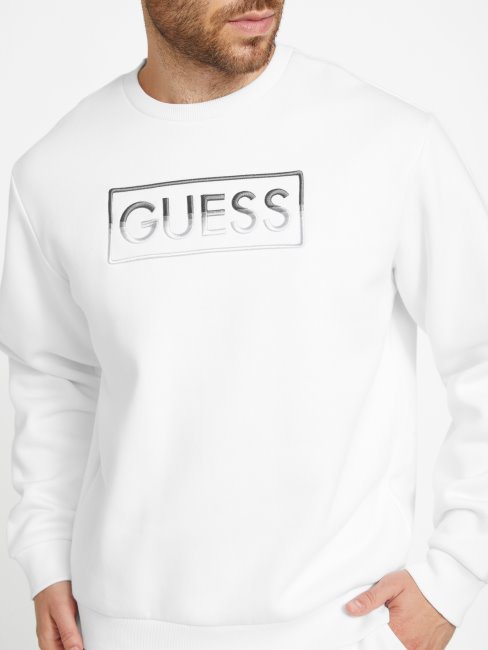 Sweat Hartley Crewneck Blanc Pur Guess