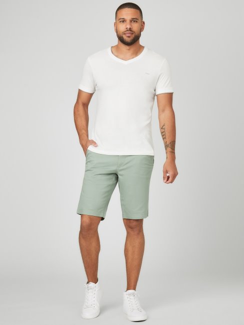 Short Sans Pinces Stretch Guess Abel émeraude Clair