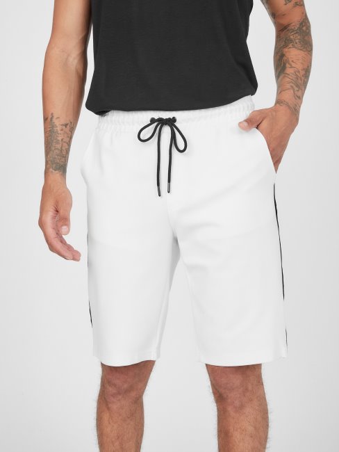 Guess Andrew Short à Bande Logo Blanc Albâtre