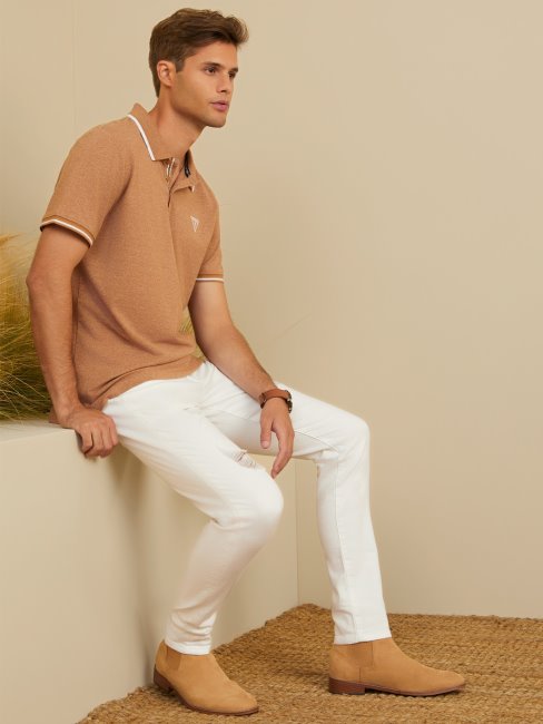 Richie Polo Marron Topaze Multi Deviner