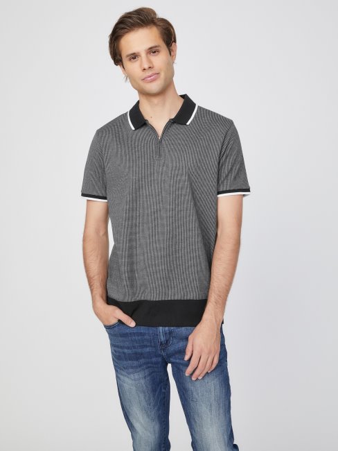 Hounds Quarter-zip Johnny Polo Guess Jet Black Multi