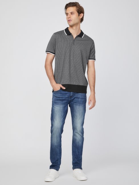 Hounds Quarter-zip Johnny Polo Guess Jet Black Multi