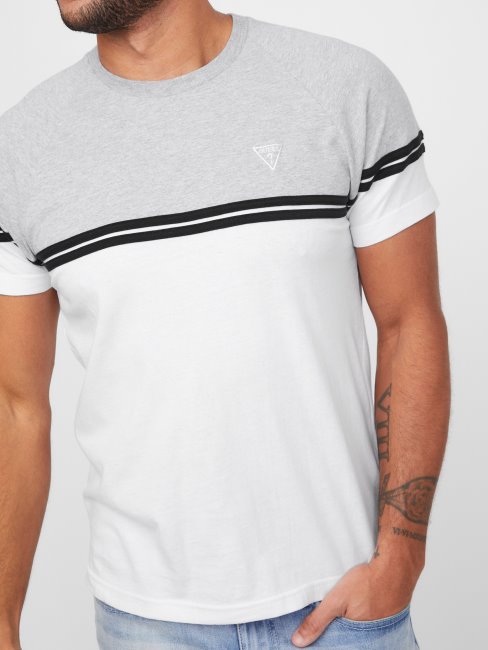 T-shirt à Blocs De Couleurs Kido Guess Blanc Pur