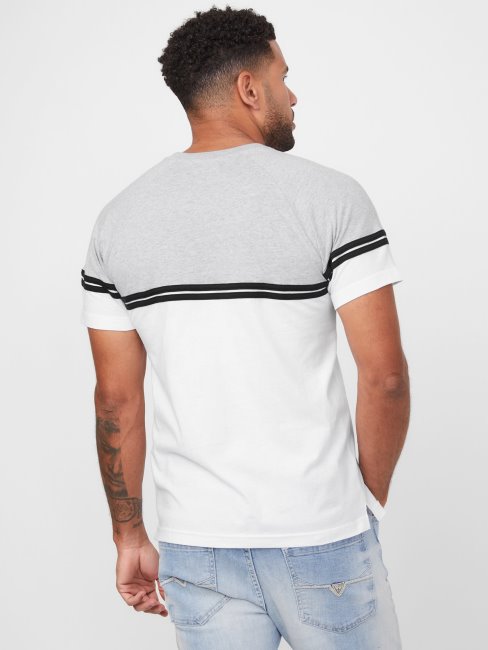 T-shirt à Blocs De Couleurs Kido Guess Blanc Pur