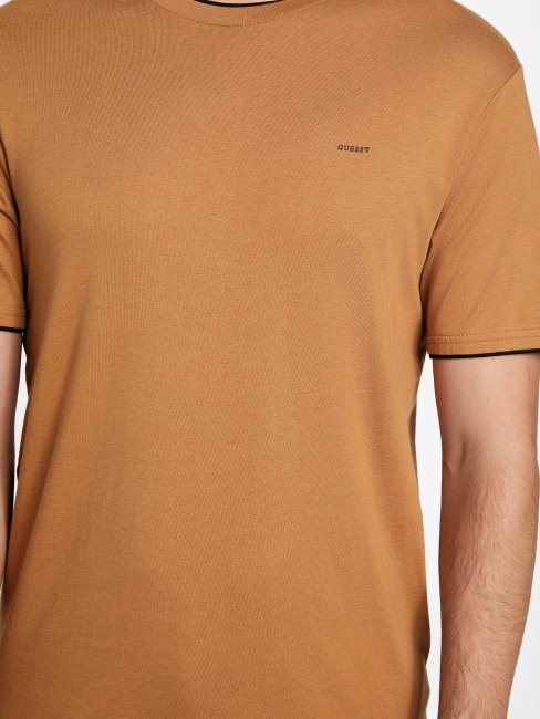 T-shirt Superposé Carmin Guess Marron Topaze