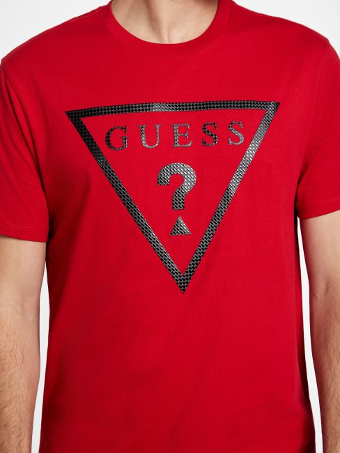 Erikk Logo Tee Varsity Red Guess
