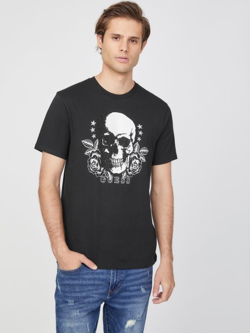 Tee Shirt Eco Grand Skull Noir Jais Devinez