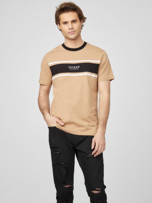 Tee Shirt Hauser Taupe Grillé Guess