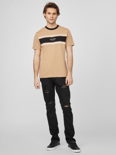Tee Shirt Hauser Taupe Grillé Guess