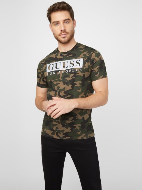 Tee Shirt Greg Camo Réfléchissant Guess Camouflage