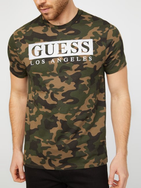 Tee Shirt Greg Camo Réfléchissant Guess Camouflage