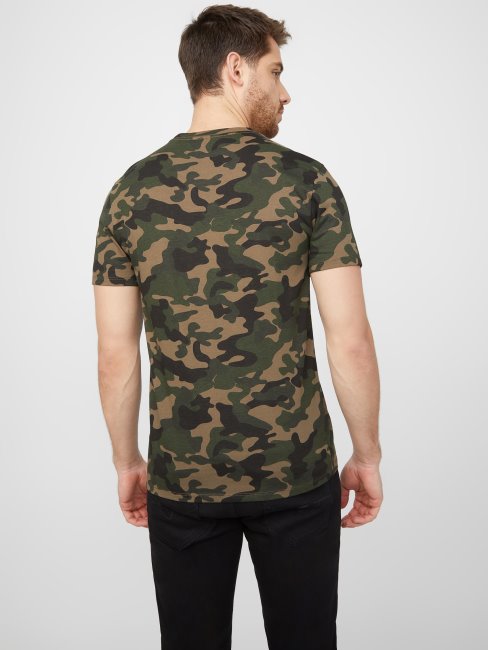 Tee Shirt Greg Camo Réfléchissant Guess Camouflage