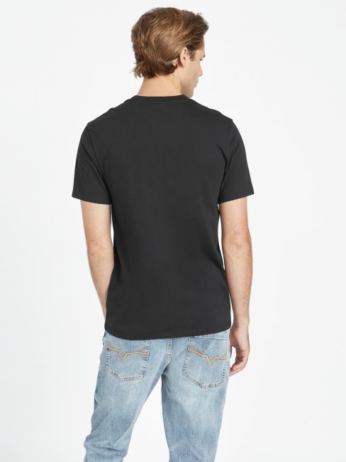 Tee Shirt Logo Chesapeak Noir Jet Guess