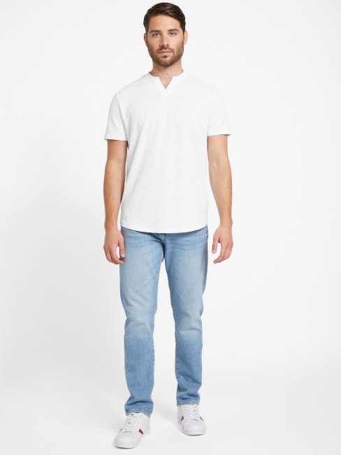 T-shirt Jacquard Romero Guess Blanc Pur