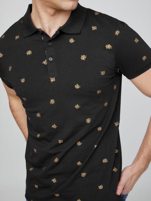 Fallan Roses Polo Noir De Jais Deviner