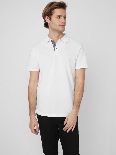 Polo Guess Keith Blanc Pur
