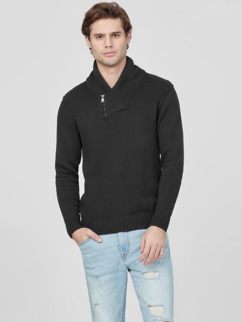 Chandail Châle Caly Guess Anthracite Foncé Chiné