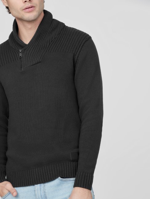 Chandail Châle Caly Guess Anthracite Foncé Chiné