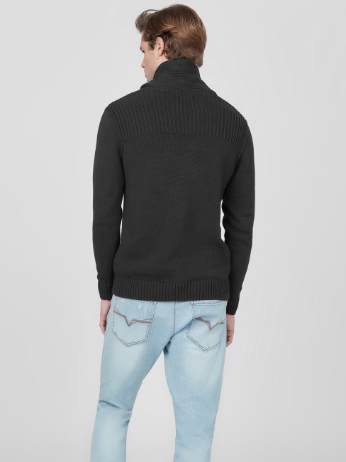 Chandail Châle Caly Guess Anthracite Foncé Chiné