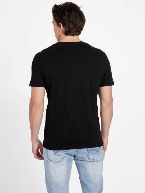 Tee Shirt Eco Spont Ras Du Cou Guess Noir Jet