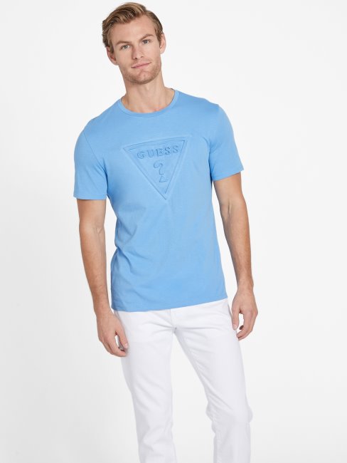 Tee Shirt Campanula Guess Echo Gustavo Ras Du Cou