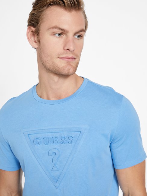 Tee Shirt Campanula Guess Echo Gustavo Ras Du Cou