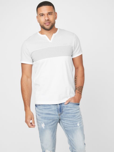 Franz Slit Tee Guess Blanc Pur