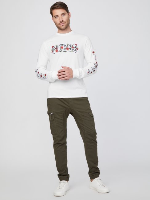 Col Ras Du Cou Avec Logo Guess Eco Knox Blanc Pur