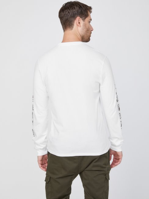Col Ras Du Cou Avec Logo Guess Eco Knox Blanc Pur