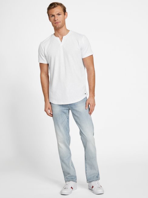 T-shirt à Fente Haulie Blanc Pur Devinez