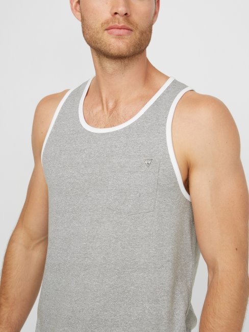 Vrai Blanc Multi Débardeur Roy Chiné Guess