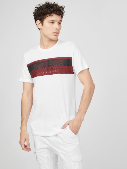 Tee Shirt Logo Arda Blanc Pur Guess