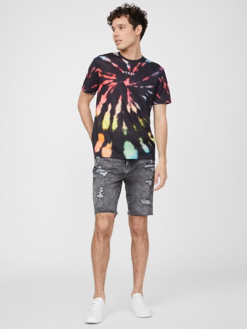 T-shirt Tie-dye Jameson Noir De Jais Guess