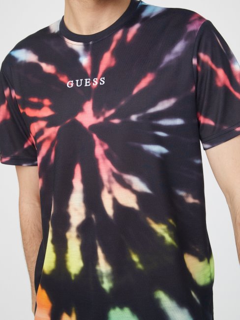 T-shirt Tie-dye Jameson Noir De Jais Guess