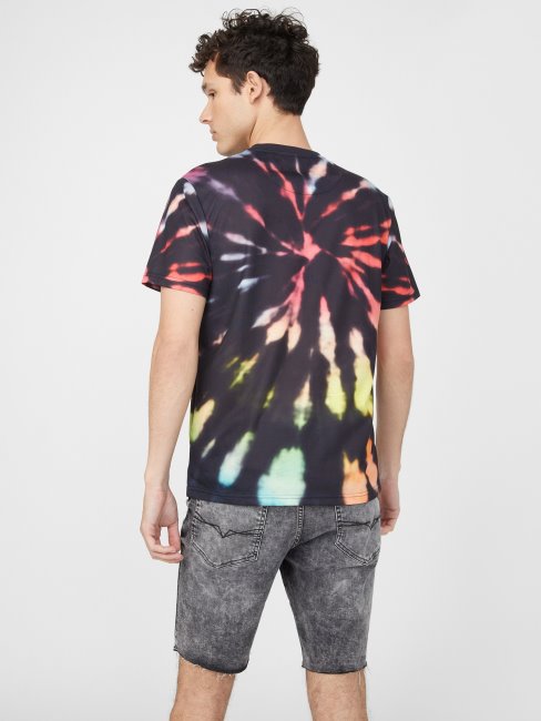 T-shirt Tie-dye Jameson Noir De Jais Guess